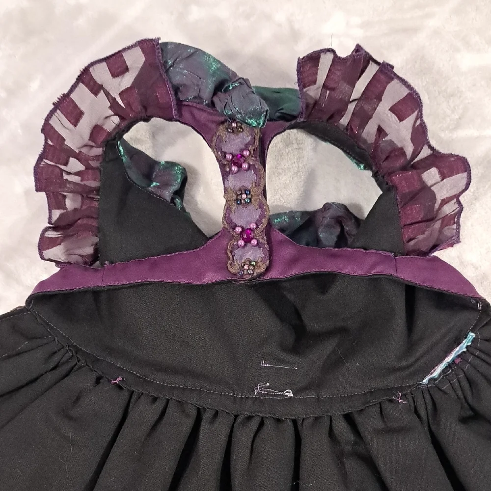 NWT Chic Purple and Green Dog Dress